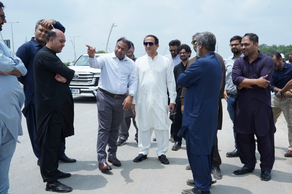CBD Punjab CEO Imran Amin reviews construction progress at CBD Vertex, CBD Walk and NSIT City projects in Lahore.